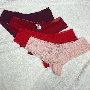 Victoria’s Secret Bundle Cheeky Panties Size Large